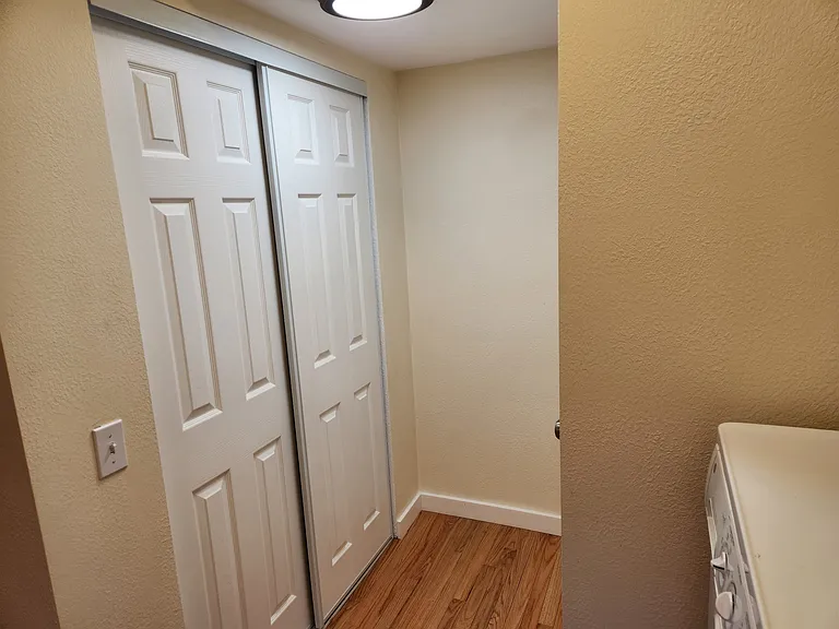 Master bedroom closet space.