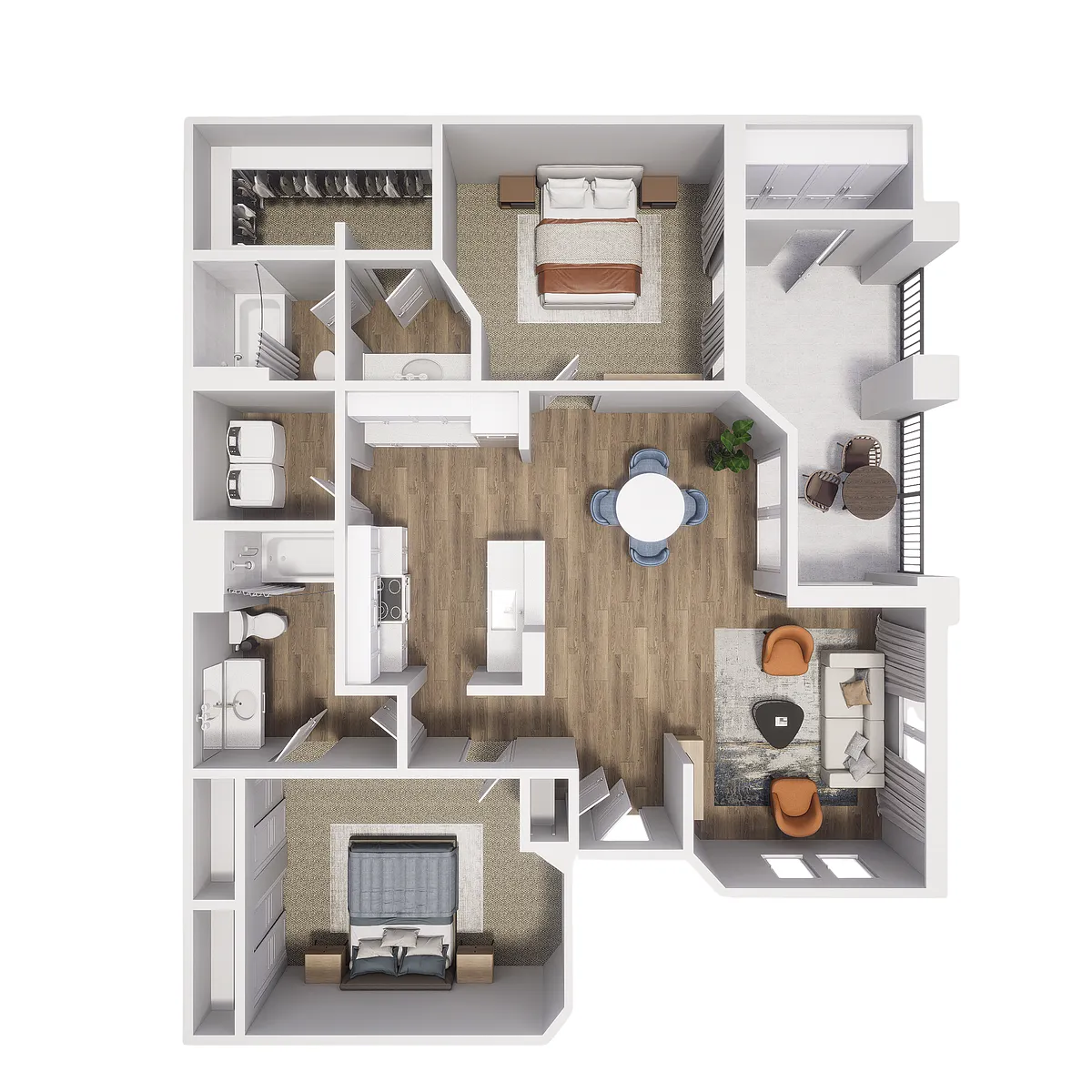 Floor plan B2: Baja with Carport