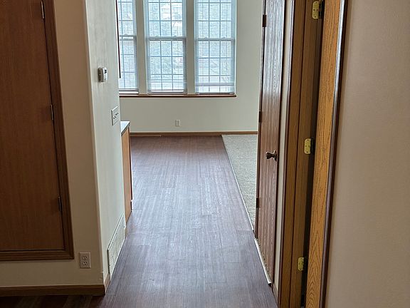 Entry into apartment toward kitchen/living room.