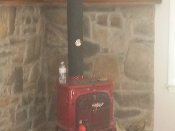 Working wood burning stove