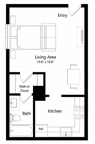 Floor plan S1-W