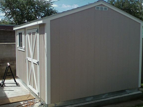 "Tuff Shed" on 12'X14' slab