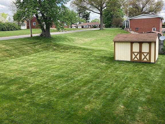 Side yard with shed.