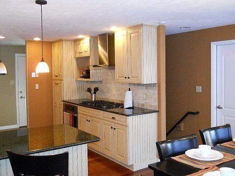 Slab Granite with Stainless Appliances