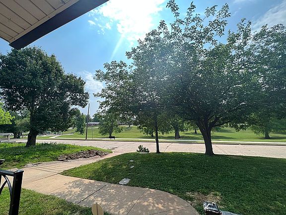 Front porch view of the park