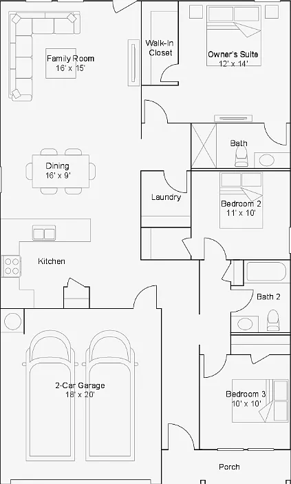 3 bed, 2.0 bath, 1474 sqft, $1,990 — Photo 2