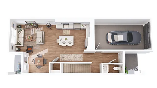 Floor plan Townhouse 1