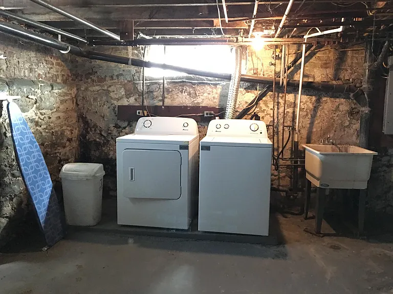 laundry on the basement
