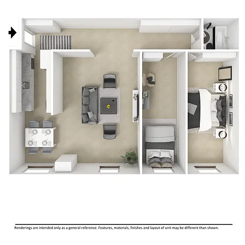 Floor plan 2 Br
