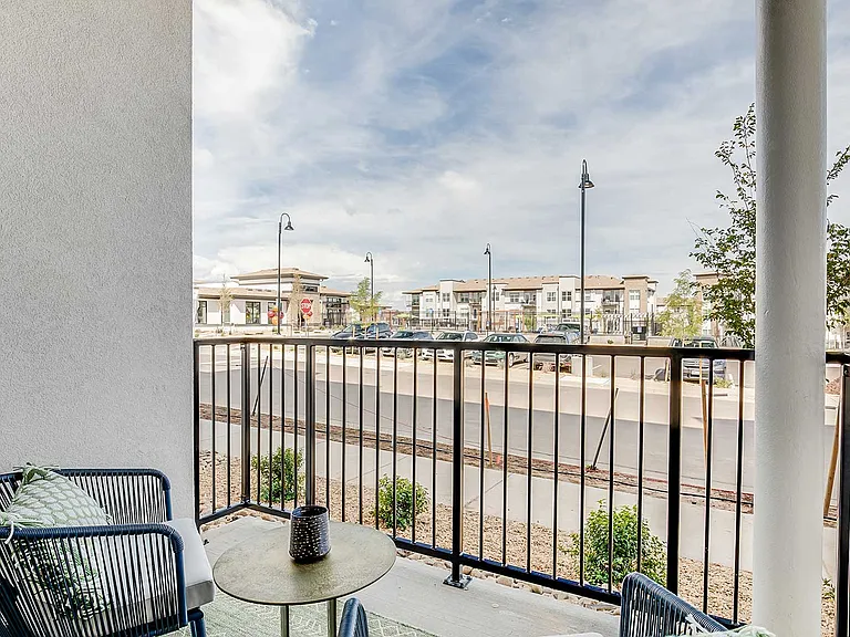 Private outdoor spaces at The Wright provide a comfortable extension of each residence with room to relax and enjoy the surrounding community.