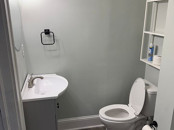 Master bathroom. Shower not pictured.