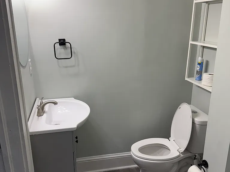 Master bathroom. Shower not pictured.