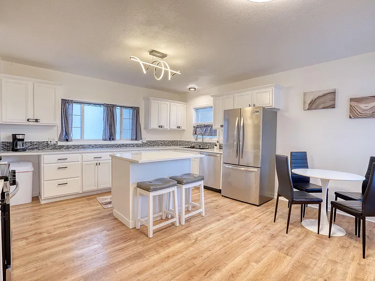 Personal space for each room including designated fridge space and cupboards with lock.