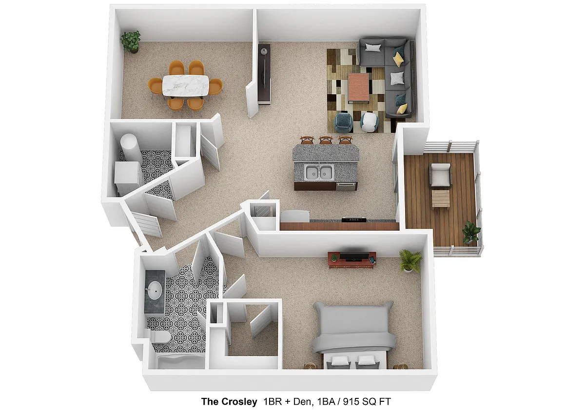Floor plan DeSales Flats I- The Crosley