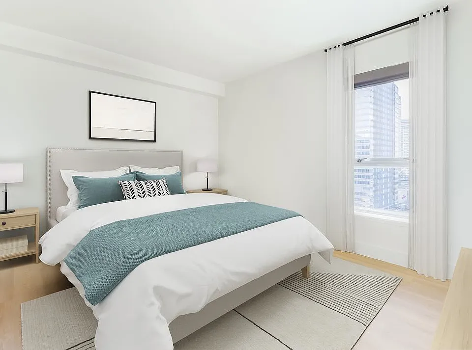Renovated Package I bedroom with hard surface flooring