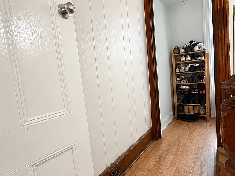 private hallway with large storage closet