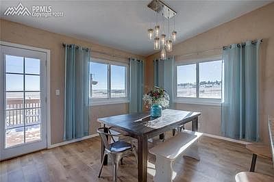 Dining area with great views and walkout to the deck.