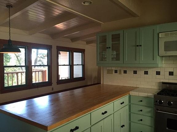 Kitchen into dining area