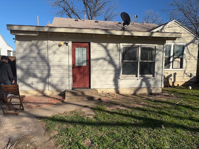 The back of the house