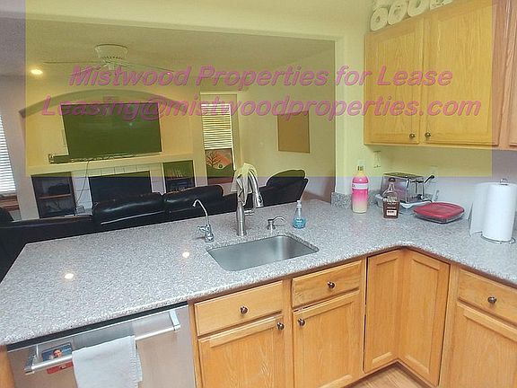 Looking into the family Room from the Kitchen