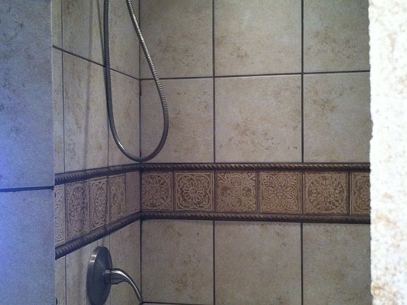 Master tile shower 