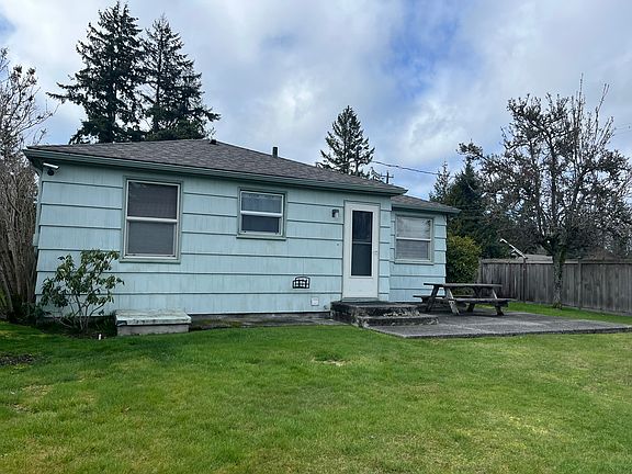 Fully fenced in backyard