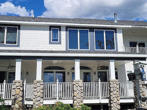 Lakeside covered porch