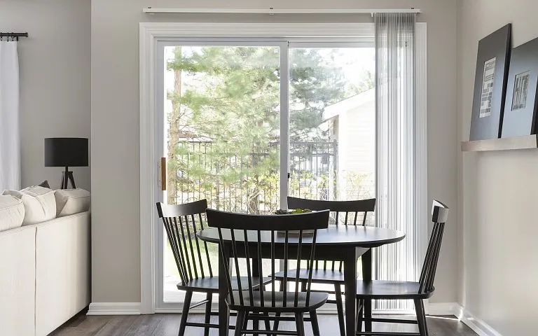 Covered patios and balconies with sliding doors