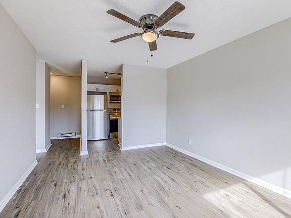 Completely renovated unit living room.