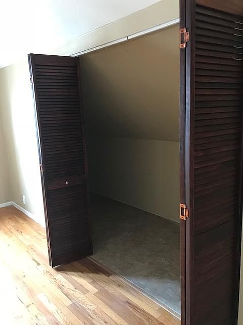 One side of the living room closet