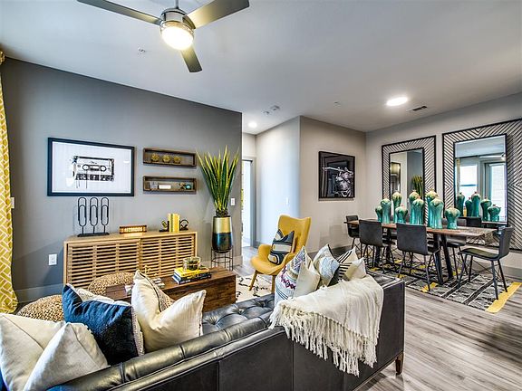 Henley Riverside Apartments Model Living Room and Dining Room