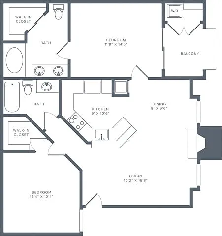 Floor plan B01 Renovated