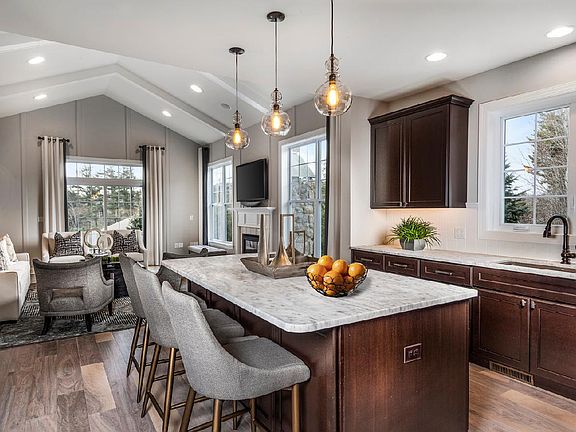 Kitchen opens to great room