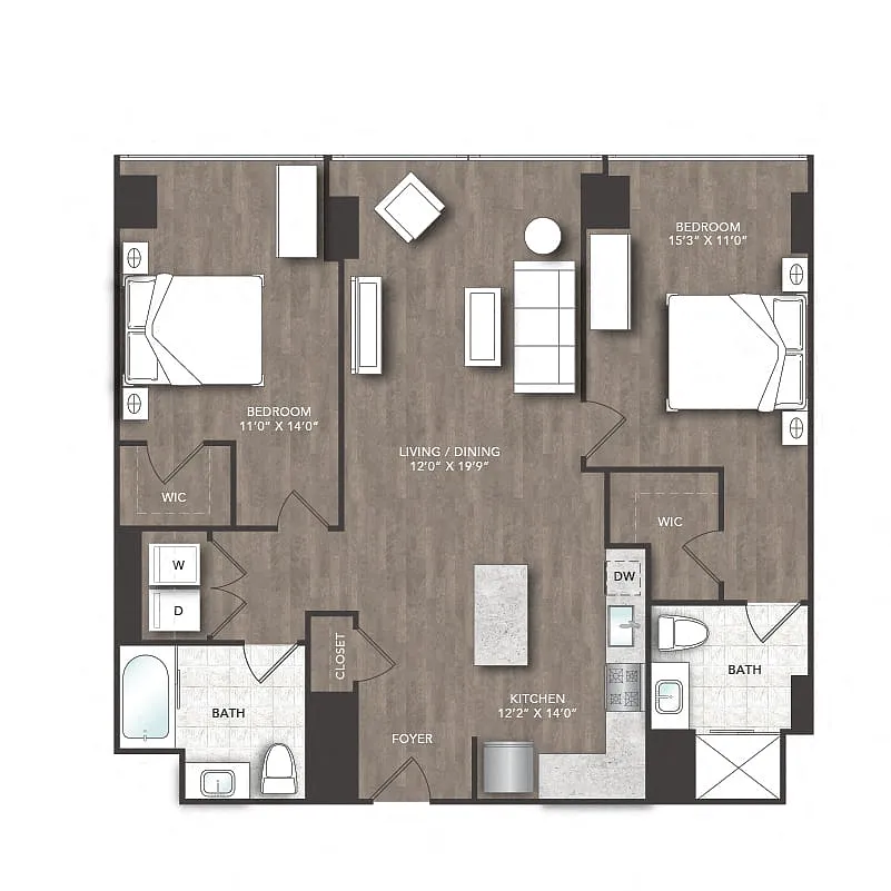 Floor plan B Units
