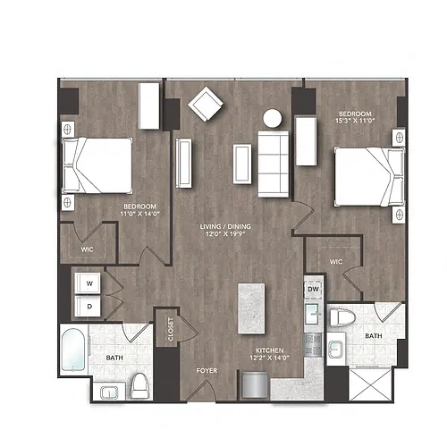 Floor plan B Units