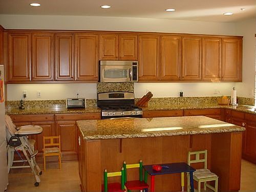 Beautiful new kitchen with granite counters and huge island