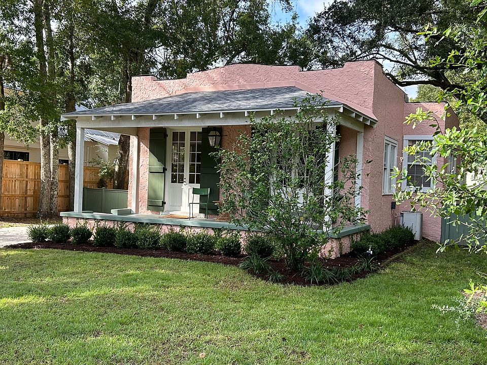 Front porch with new landscaping
