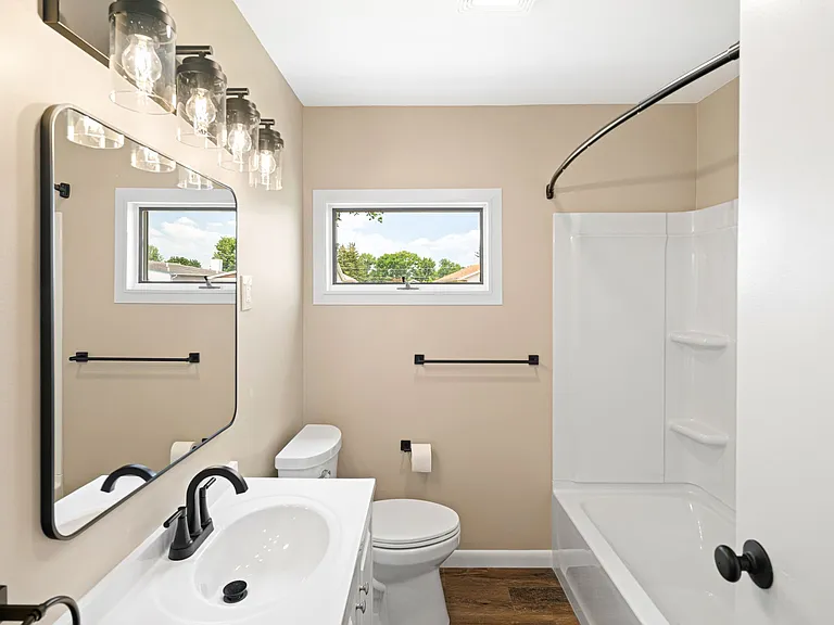 updated hall bath