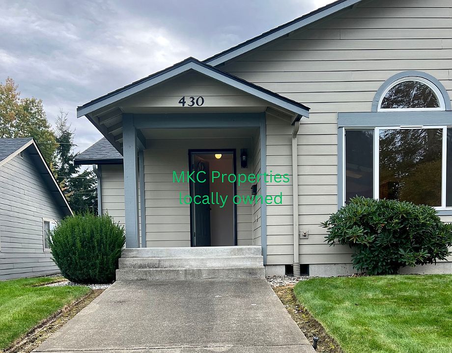 Welcome home. Concrete entry w covered patio area