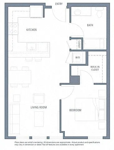 Floor plan 664 1B1B