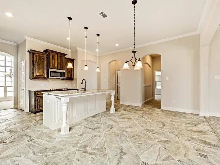 Breakfast Nook area with Pendant lighting