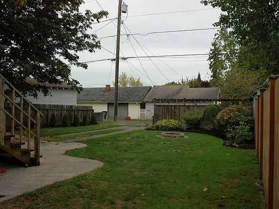 Backyard facing east.