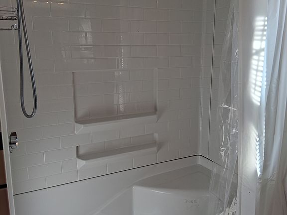 Brand new walk-in shower