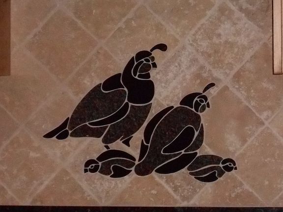 Quail backsplash