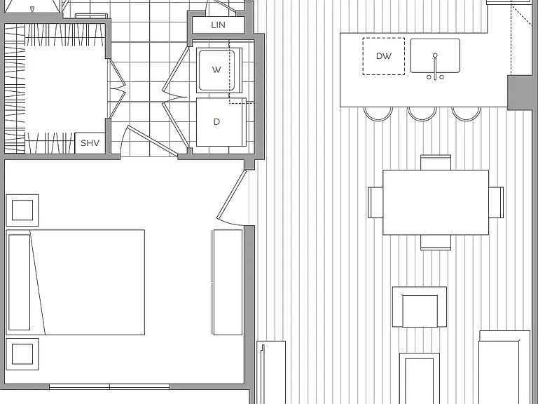 H: 1 bed / 1 bath H: 1 bed / 1 bath