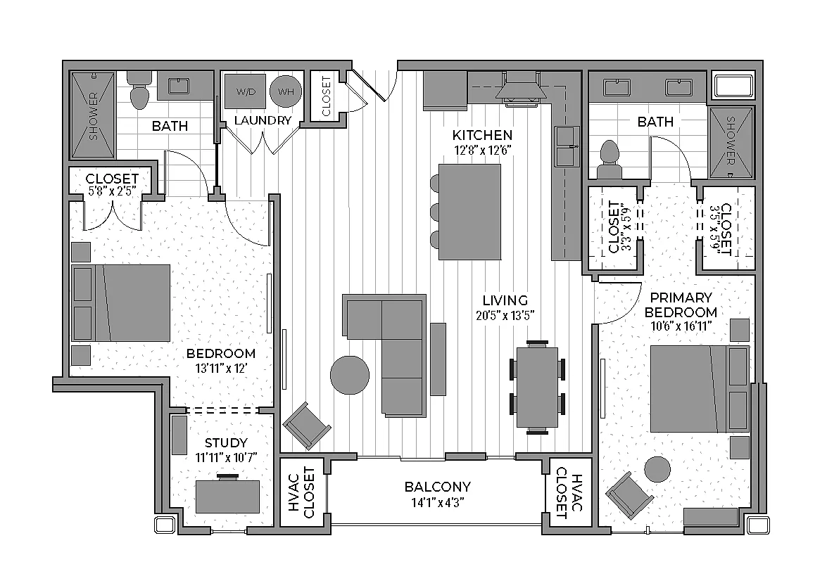 Floor plan Plan U