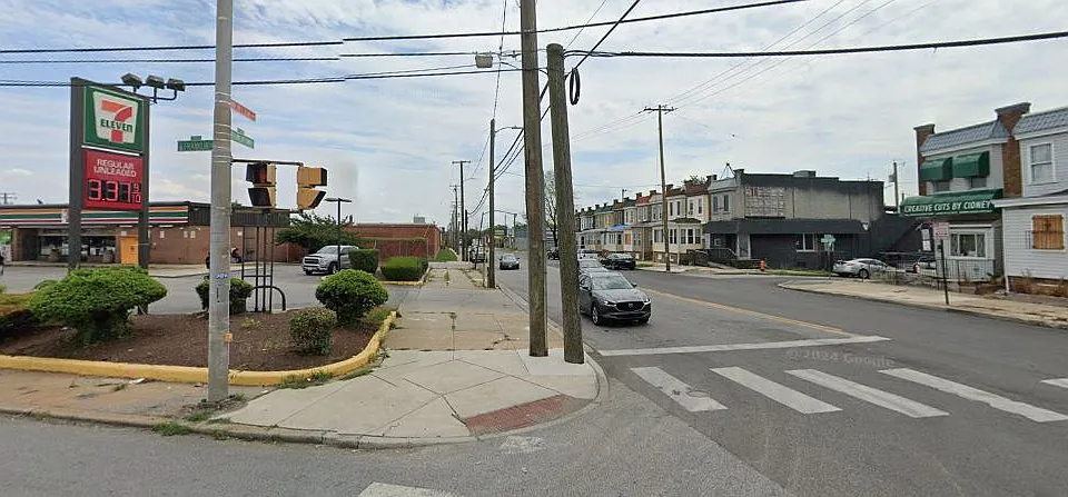 Panoramic view of the property from across the street