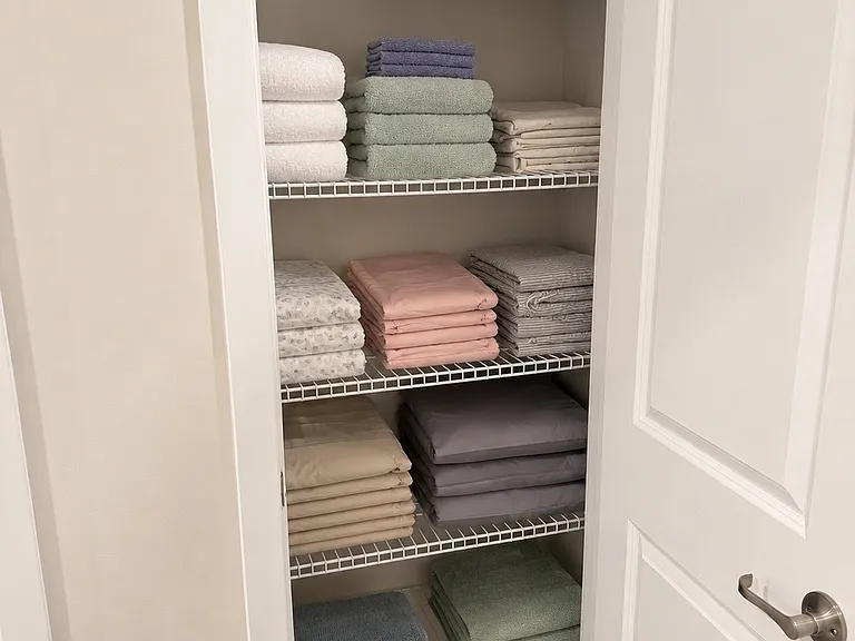Linen closet upper level