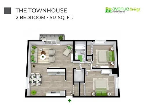 Floor plan - 2 Bedroom