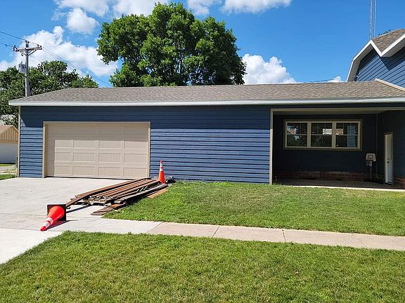 South side double garage